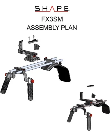 SHAPE Sony FX3, FX30 Shoulder Mount FX3SM | Crosse d’épaule