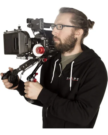 SHAPE Sony FS7 Lightweight Bundle Rig FS7LWBR | Plaque de base, Plaque supérieure & Poignée d'extension