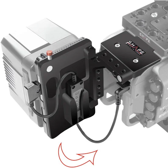 SHAPE V-Mount for Sony FX9 VPBFX | Pivoting Battery Plate