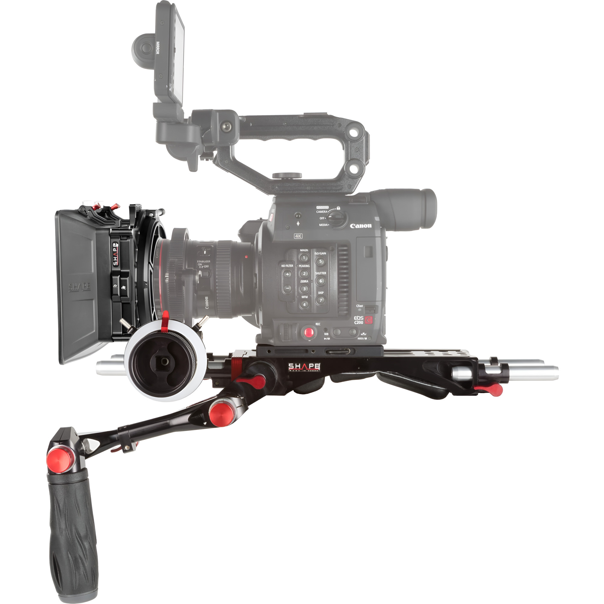 SHAPE Canon C200, C200B Kit C2KIT | Crosse d’épaule, Matte Box et Follow Focus