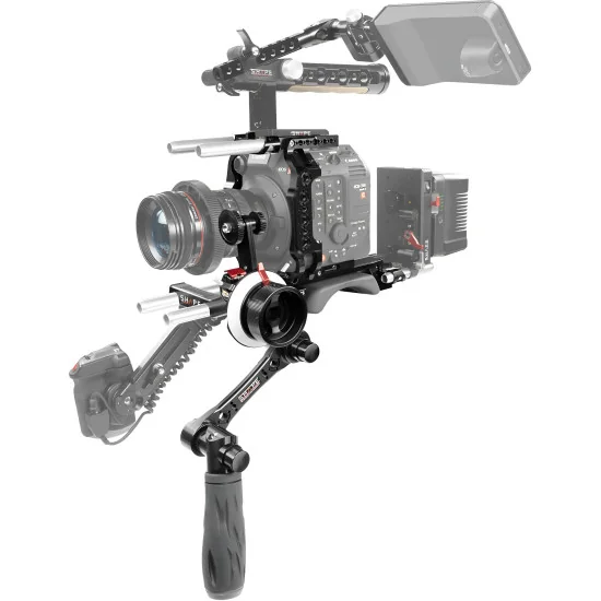 SHAPE Canon C500 Mark II, C300 Mark III Pro Shoulder Rig Kit C52BRFFP | Shoulder Rig & Follow Focus