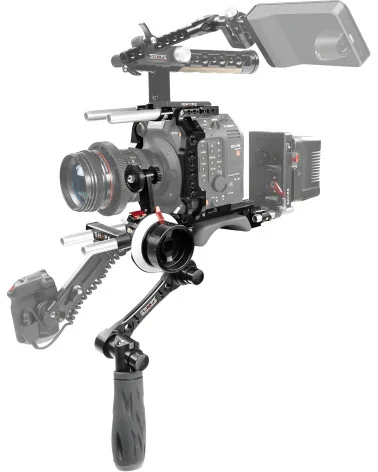 SHAPE Canon C500 Mark II, C300 Mark III Pro Shoulder Rig Kit C52BRFFP | Crosse d’épaule et Follow Focus