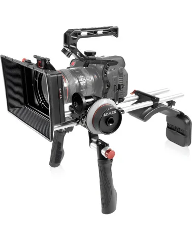 SHAPE Canon R5C, R5, R6 Shoulder Mount Kit R5CSMKIT | Shoulder Rig, Matte Box & Follow Focus