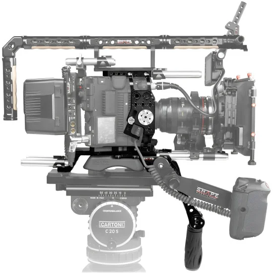 SHAPE Canon C500 Mark II, C300 Mark III Pro Shoulder Rig Kit C52BR | Crosse d’épaule