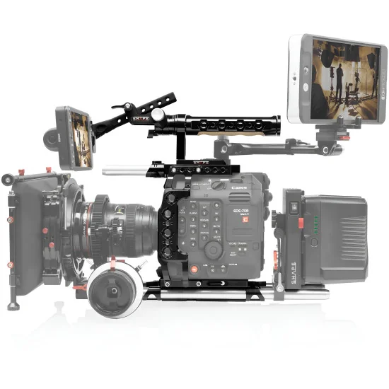 SHAPE Canon C500 Mark II, C300 Mark III Cage Kit C52EVFC | Cage Camera, Poignée Supérieure & Support EVF