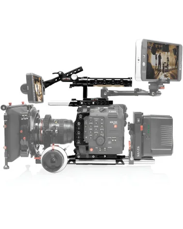 SHAPE Canon C500 Mark II, C300 Mark III Cage Kit C52EVFC | Cage Camera, Poignée Supérieure & Support EVF