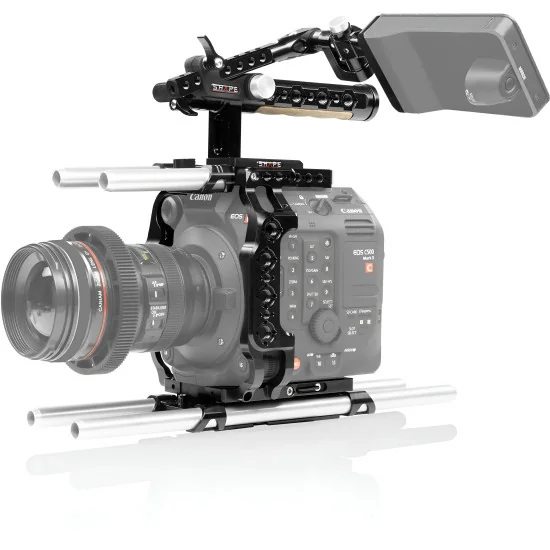 SHAPE Canon C500 Mark II, C300 Mark III Cage Kit C52EVFC | Cage Camera, Poignée Supérieure & Support EVF