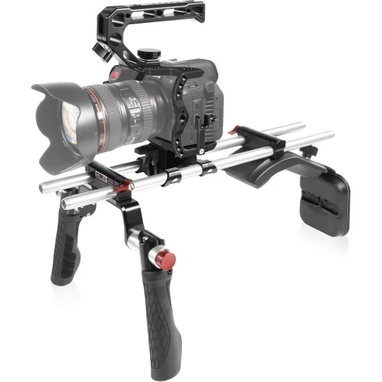 SHAPE Canon R5C, R5, R6 Shoulder Mount R5CSM | Shoulder Rig