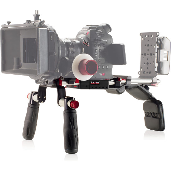 SHAPE Canon C100, C300, C500 Offset Rig C100-OF | Shoulder Rig