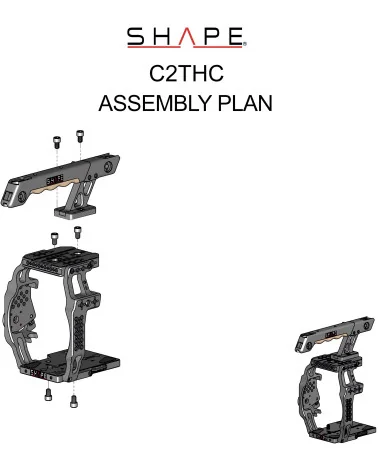 SHAPE Canon C200 & C200B Cage Top Handle C2THC | Cage Camera