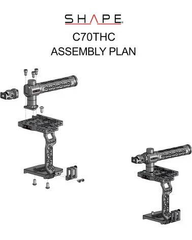 SHAPE Canon C70 Cage Top Handle C70THC | Camera Cage