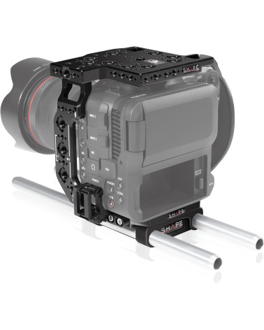 SHAPE Canon C70 Camera Cage 15mm LW C70ROD | Plaque de base & Système Rod