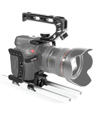 SHAPE Canon R5C, R5, R6 Cage 15mm LWS Rod R5CROD | Cage Camera & Poignée Supérieure