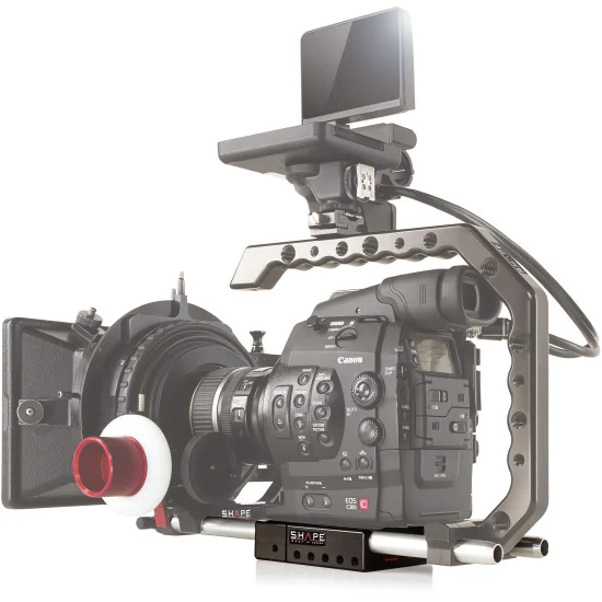 SHAPE Canon C100, C300, C500 Paparazzi Handle PAC300 | Baseplate, Rod System & Top Handle