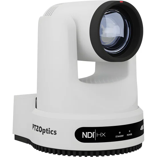 PTZOptics Move 4K 12X-4K-WH-G3 White | PTZ Camera, 12x Zoom, HDMI, SDI, NDI, PoE