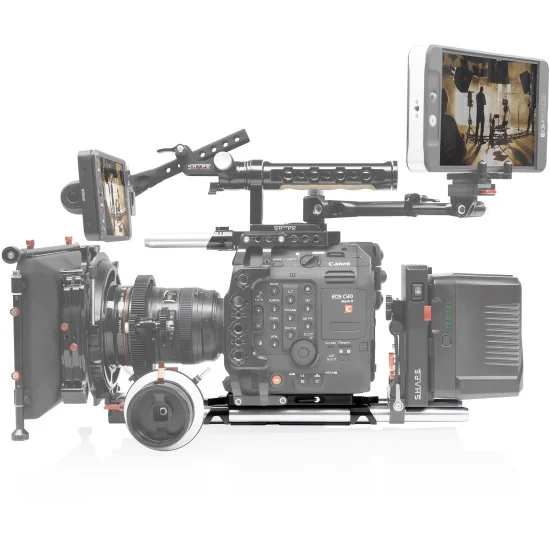 SHAPE Canon C500 Mark II, C300 Mark III 15mm Lightweight Baseplate B15C52 | Baseplate