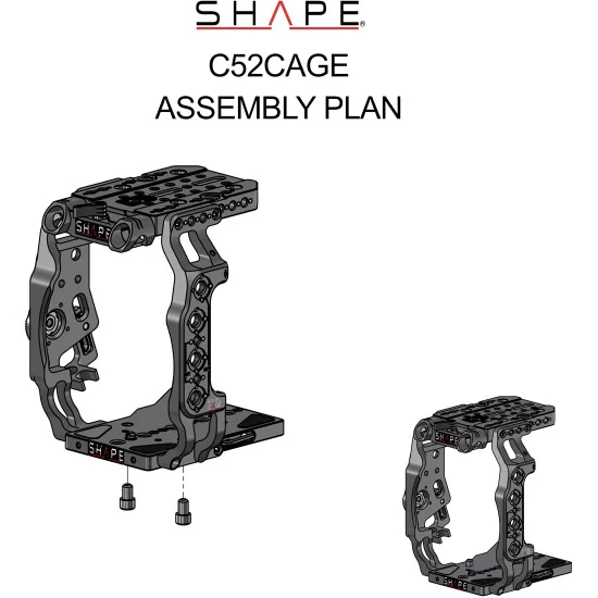 SHAPE Canon C500 Mark II, C300 Mark III Cage C52CAGE | Cage Camera