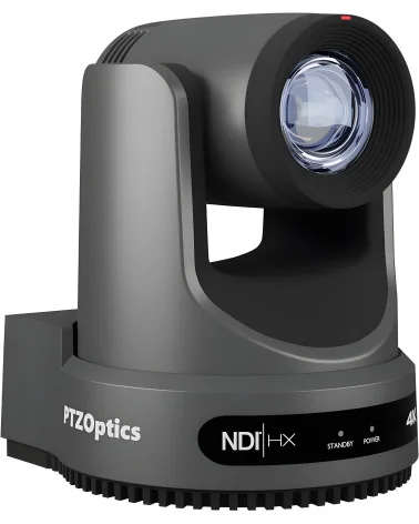 PTZOptics Move 4K 20x Zoom Grey PTZ Camera PT20X-4K-GY-G3