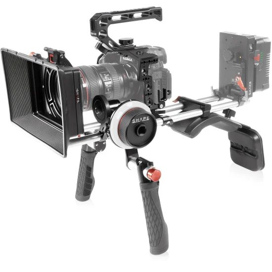 SHAPE Panasonic Lumix GH6 Shoulder Mount Kit GH6SMKIT | Shoulder Rig, Matte Box & Follow Focus