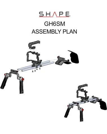 SHAPE Panasonic Lumix GH6 Shoulder Mount GH6SM | Shoulder Rig