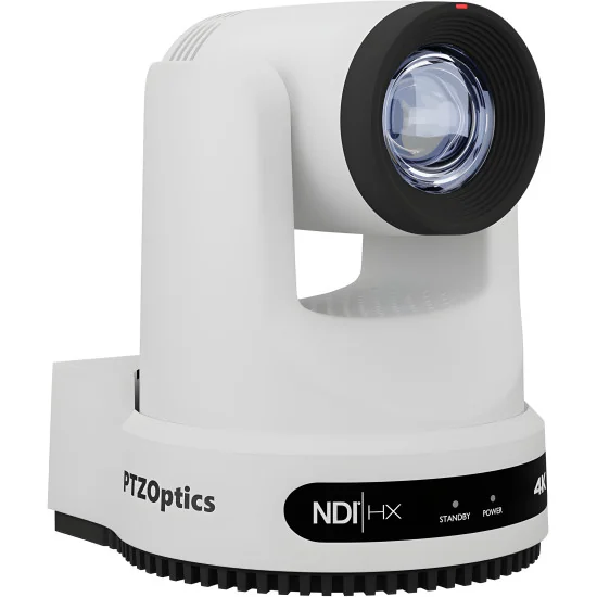 PTZOptics Move 4K 20x Zoom White PTZ Camera PT20X-4K-WH-G3