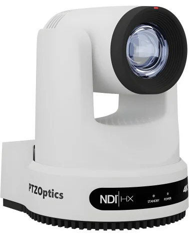 PTZOptics Move 4K 20X-4K-WH-G3 White | PTZ Camera, 20x Zoom, HDMI, SDI, NDI, PoE