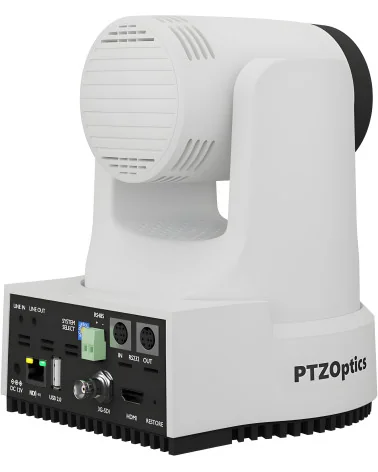 PTZOptics Move 4K 20X-4K-WH-G3 White | PTZ Camera, 20x Zoom, HDMI, SDI, NDI, PoE