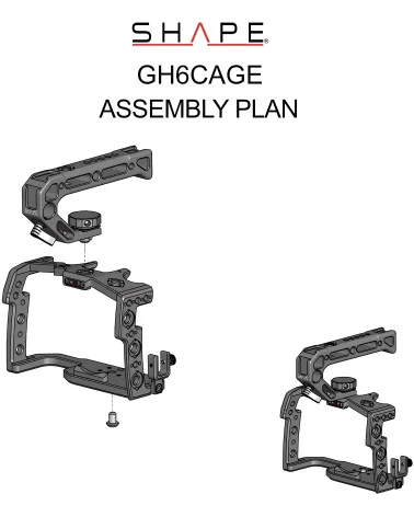 SHAPE Panasonic Lumix GH6 Cage GH6CAGE | Cage Camera & Poignée Supérieure