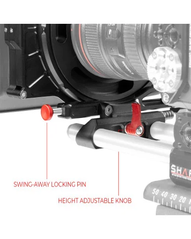 SHAPE Compact Revolt Shoulder Baseplate Kit BP25 | Crosse d’épaule, Matte Box et Follow Focus