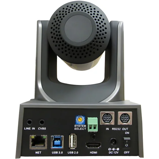 PTZOptics 12X-USB-GY-G2 Gen2 Grey | PTZ Camera, 12x Zoom, USB, HDMI, IP