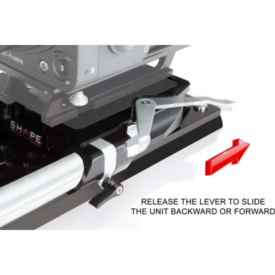 SHAPE Bridge Plate 19mm Sudio ARRI Standard & 12in Dovetail Plate DPK19 | Plaque de base