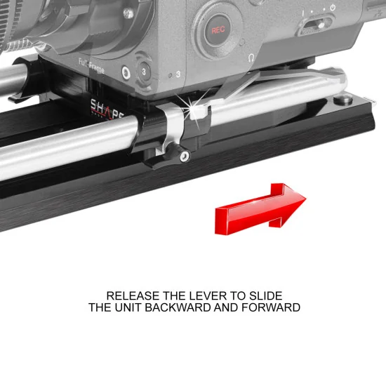 SHAPE Bridge Plate 15mm Sudio ARRI Standard & 12in Dovetail Plate DPK15 | Baseplate