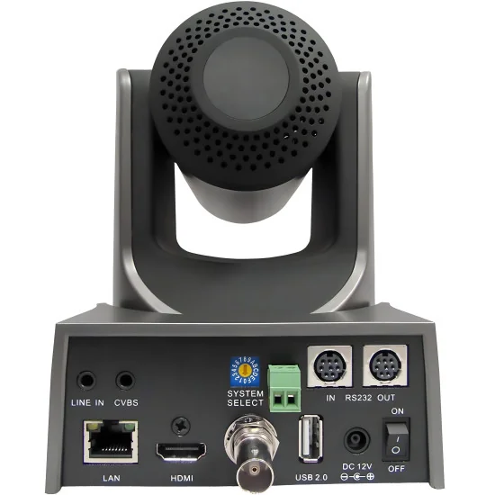 PTZOptics 12X-SDI-GY-G2 Gen2 Grey | PTZ Camera, 12x Zoom, SDI, HDMI, IP