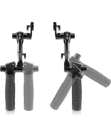 SHAPE Telescopic Black Handle Arri Rosette Cuffs Kit CUFKIT | Paire de poignées