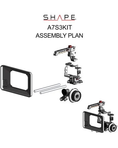 SHAPE Sony A7S III, A7 IV, A7R V Kit A7S3KIT | Matte Box et Follow Focus