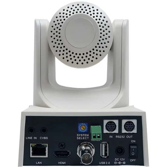 PTZOptics 20X-SDI-WH-G2 Gen2 White | PTZ Camera, 20x Zoom, SDI, HDMI, IP