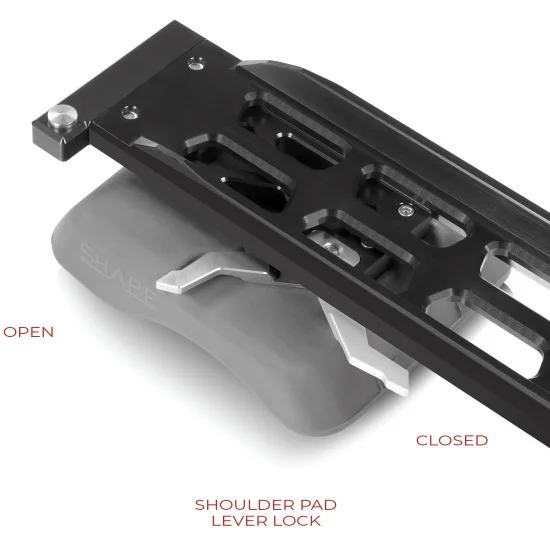 SHAPE ARRI Dovetail Shoulder Mount with HAND15 Handles HSMDV | Shoulder Rig