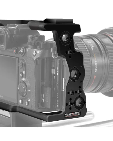 SHAPE Sony A7S III, A7 IV, A7R V Cage 15mm LW Rod System A7S3ROD | Camera Cage & Top Handle