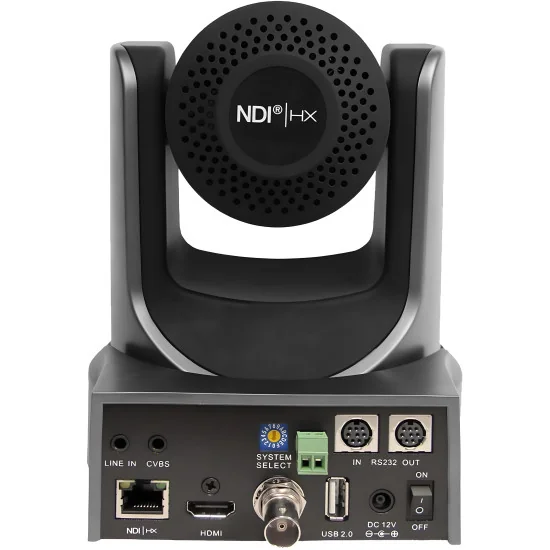 PTZOptics 12X-NDI-GY Gen2 Grey | Caméra PTZ, 12x Zoom, NDI, SDI, HDMI, IP