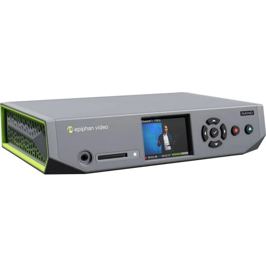 Epiphan Pearl Nano | Streaming video Encoder, LAN, PoE+, SDI, HDMI, XLR, RCA