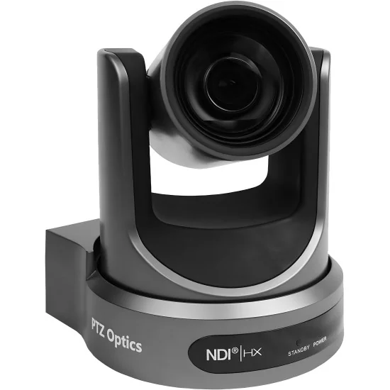 PTZOptics 12X-NDI-GY Gen2 Grey | PTZ Camera, 12x Zoom, NDI, SDI, HDMI, IP