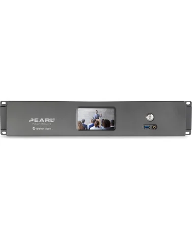 Epiphan Pearl 2 Rackmount | Mélangeur streaming audio-vidéo, LAN, NDI, 2x SDI, 4x HDMI, 2x USB, XLR, RCA, 19" Rack (2 RU)