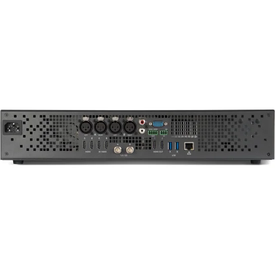 Epiphan Pearl 2 Rackmount | Mélangeur streaming audio-vidéo, LAN, NDI, 2x SDI, 4x HDMI, 2x USB, XLR, RCA, 19" Rack (2 RU)