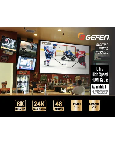 Gefen GEF-CAB-HS-HDMI-15M Ultra-Hi-Speed HDMI 2.1 | 8K 60fps 15m Cable