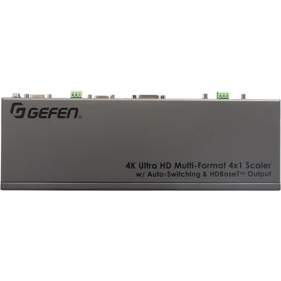 Gefen EXT-4K300A-MF-41-HBTLS 4K Ultra HD Multi-Format 4×1 Scaler | Convertisseur avec Auto-Switching & sortie HDBaseT