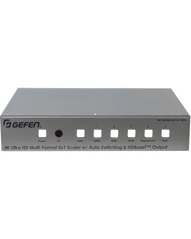 Gefen EXT-4K600A-MF-51-HBTLS 4K Ultra HD Multi-Format 5×1 Scaler | Converter with Auto-Switching & HDBaseT Output