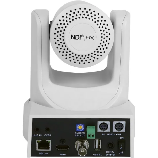 PTZOptics 12X-NDI-WH Gen2 White | Caméra PTZ, 12x Zoom, NDI, SDI, HDMI, IP