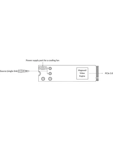 Magewell Eco Capture 12G SDI 4K Plus M.2 (11561) | Video capture card PCIe Gen3 x4