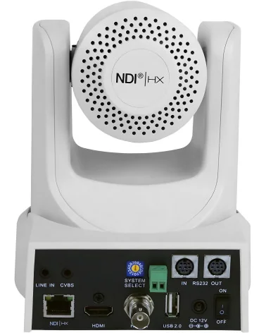 PTZOptics 20X-NDI-WH Gen2 White | Caméra PTZ, 20x Zoom, NDI, SDI, HDMI, IP