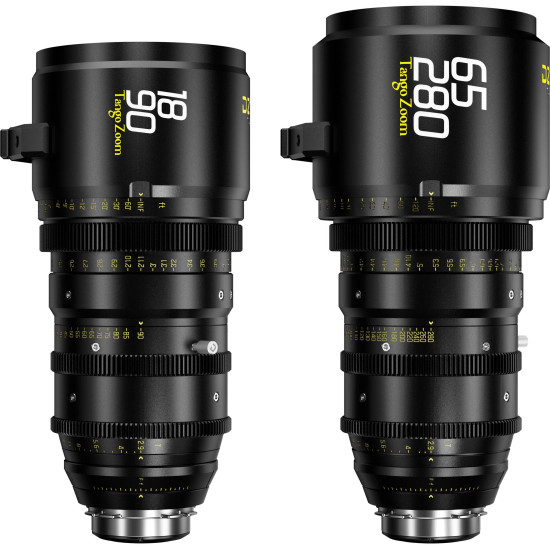 DZOFilm Tango 2-Lens Kit Zoom 18-90mm T2.9 + 65-280mm T2.8-4 PL & EF Mount (S35) | Objectif Cinéma Super 35mm